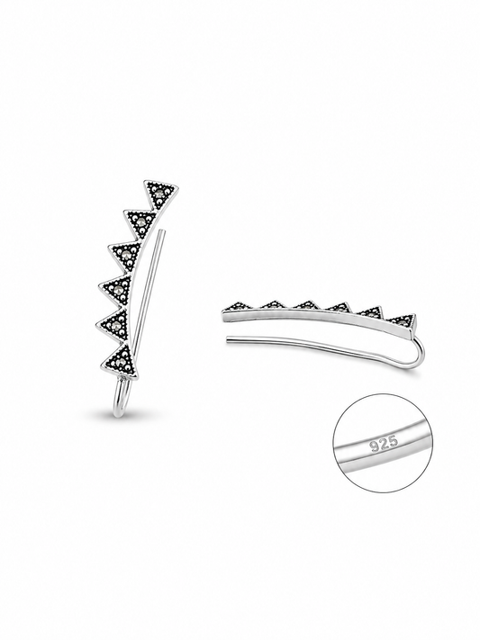 Eclipse Triangle Earrings