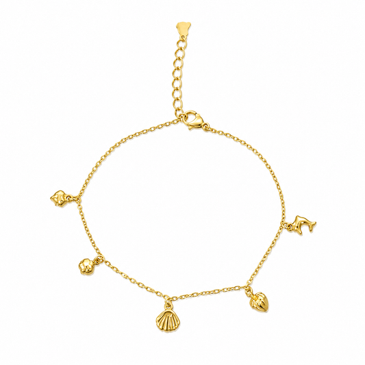 Seaside Treasures Charm Anklet