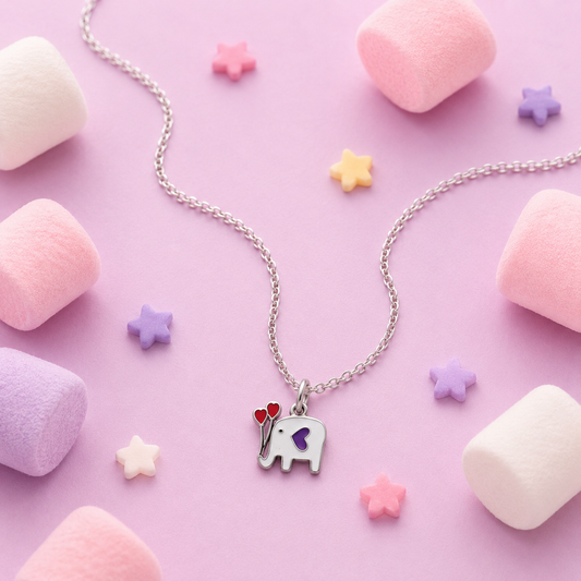 Tiny Elephant Pendant Necklace