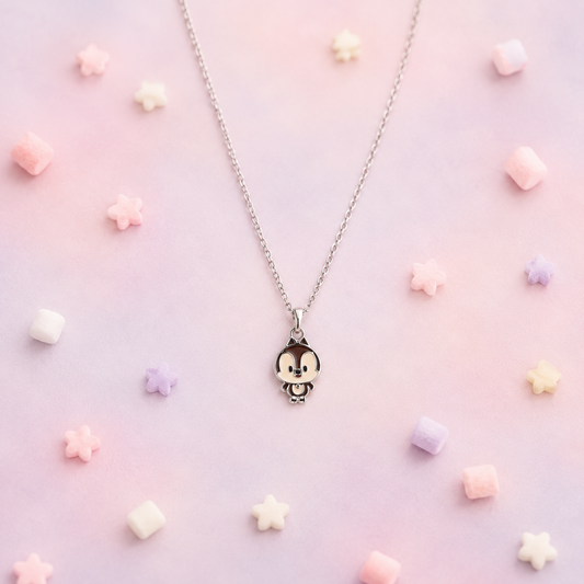 Silver Little Chipmunk Kids Necklace