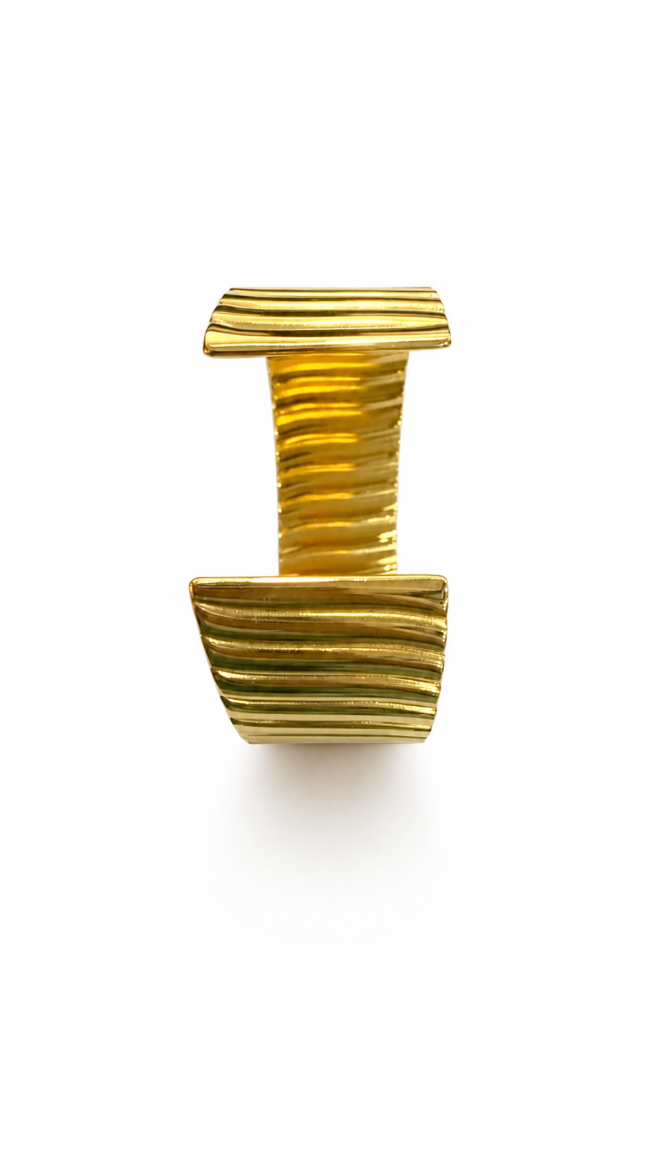 Textured Wave Cuff Bracelet