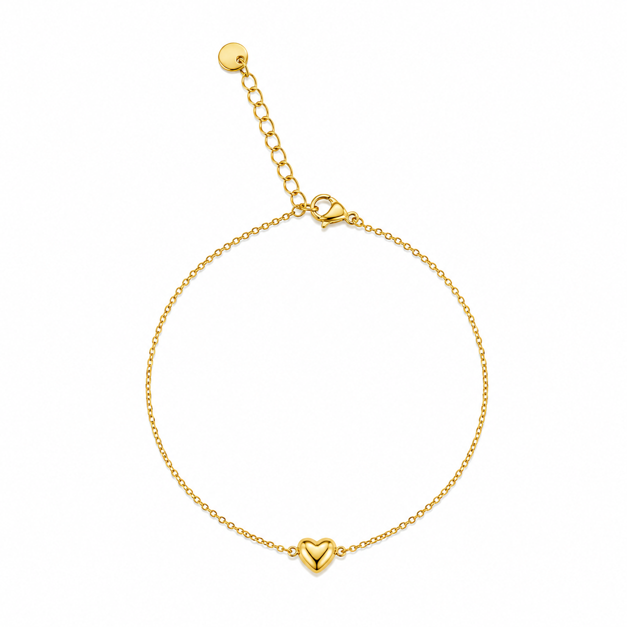 Amora Heart Charm Anklet