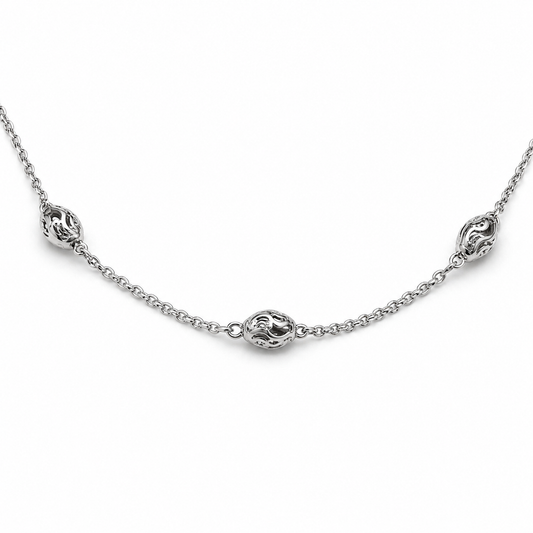 Delicate Oval Anklet
