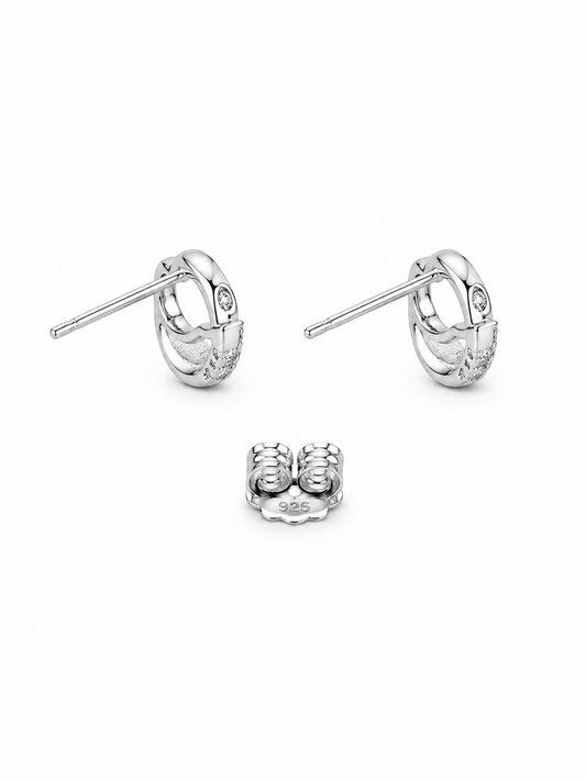 Radiant Twist Crystal Earrings