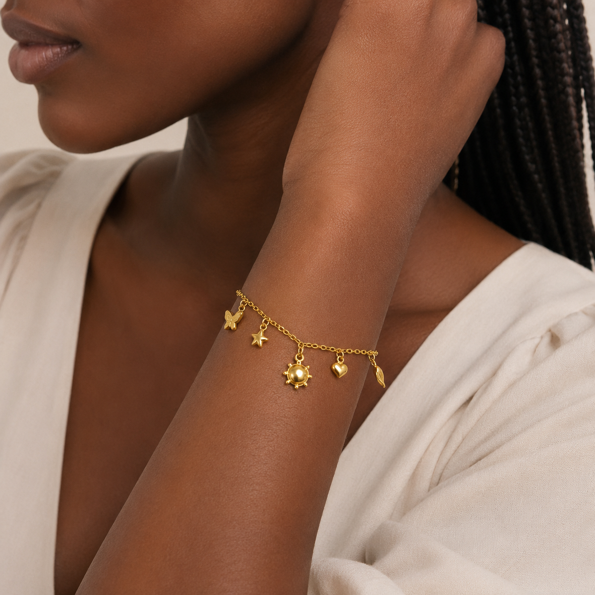 Sun & Stars Charm Bracelet