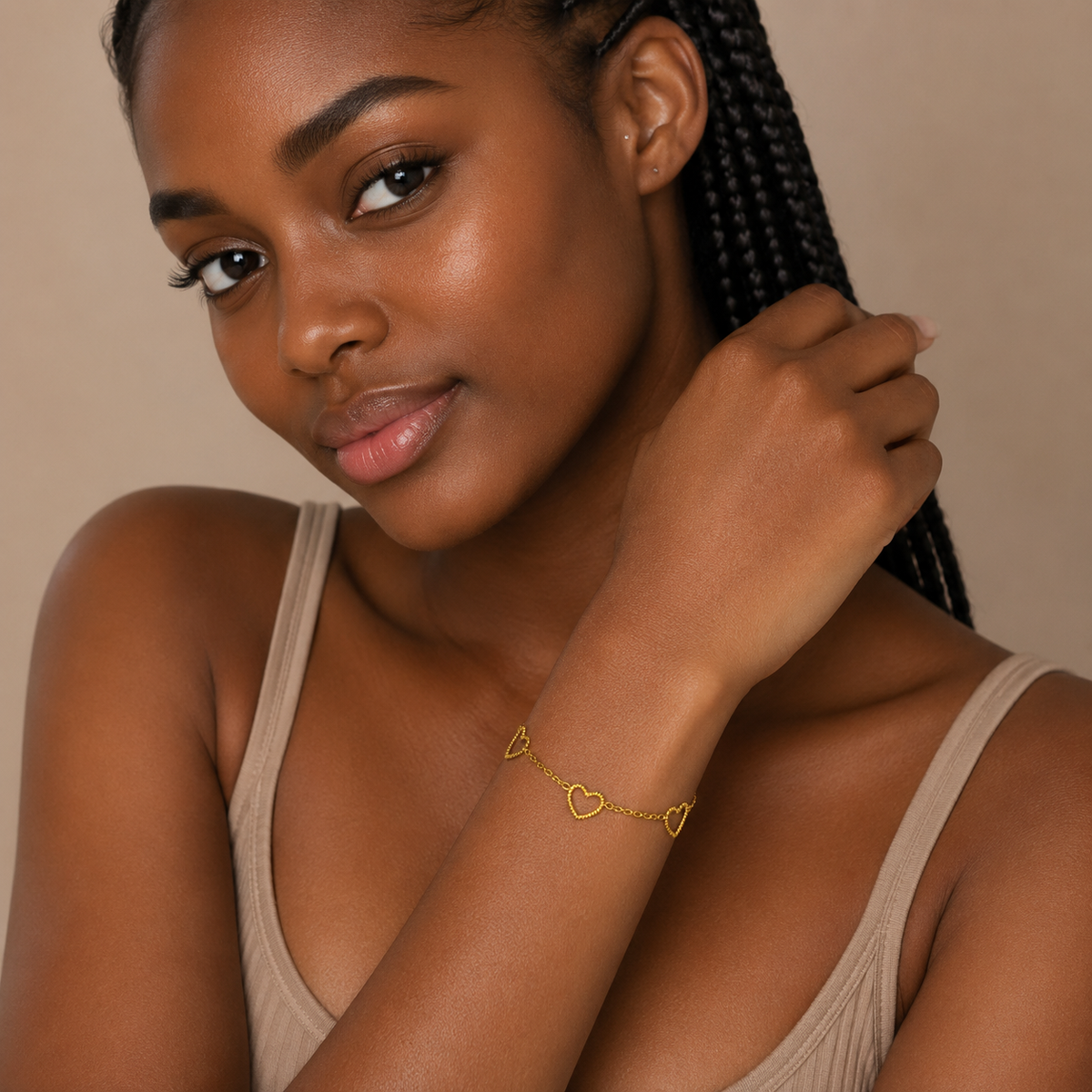 Minimal Heart Bracelet