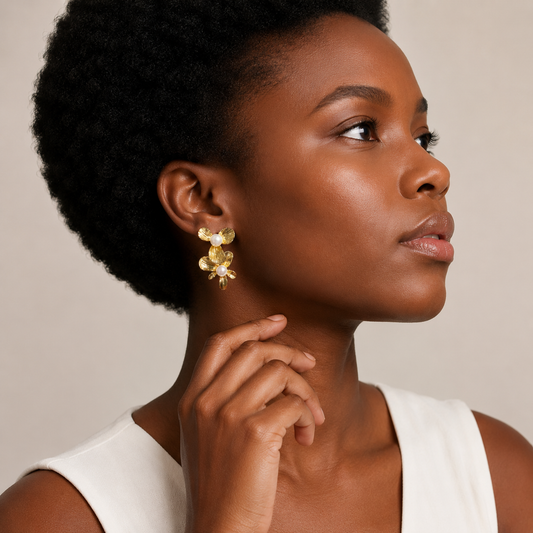 Bloom Pearl Floral Earrings