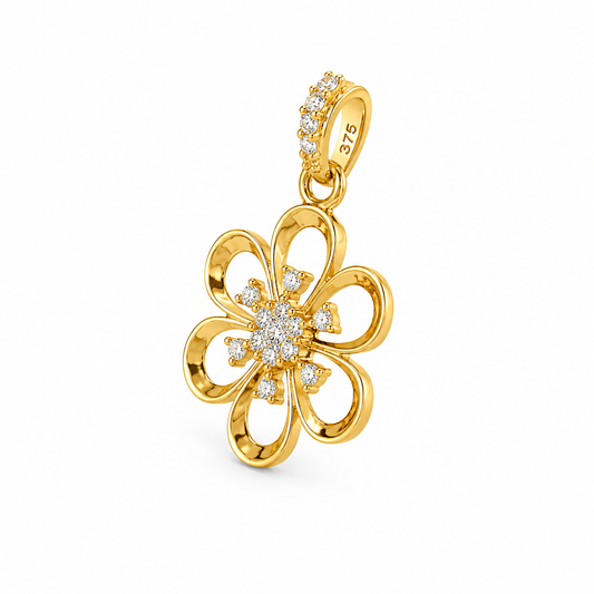 Bloom Spark 9K Gold Pendant