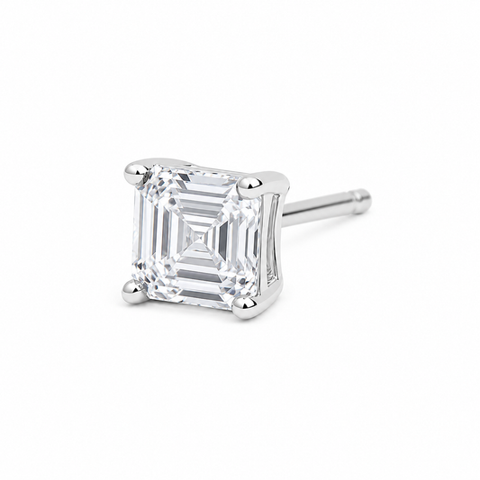 Silver Square Slay Studs