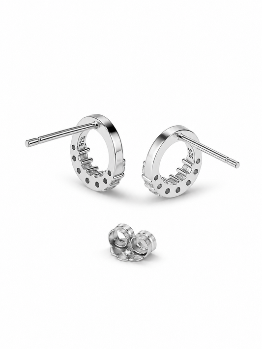 Infinity Shine Stud Earrings
