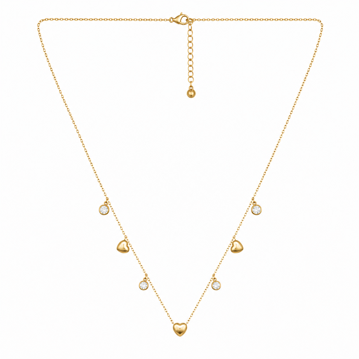 Celeste Heart Charm Necklace