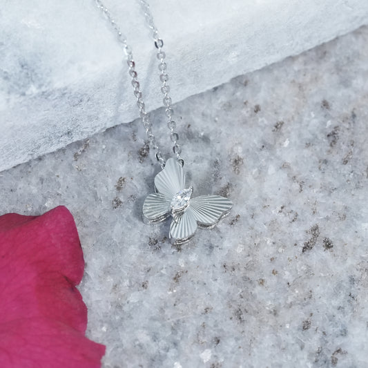 Designer Butterfly Charm Necklace