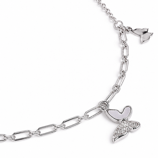Chain Butterfly Drop Adjustable Anklet