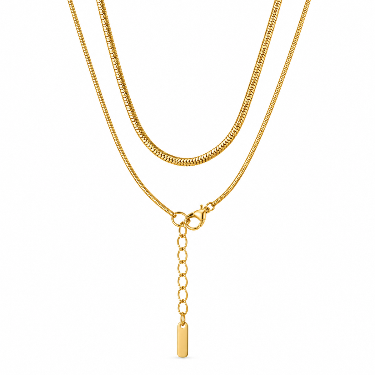 Pearl Drop Layered Necklace