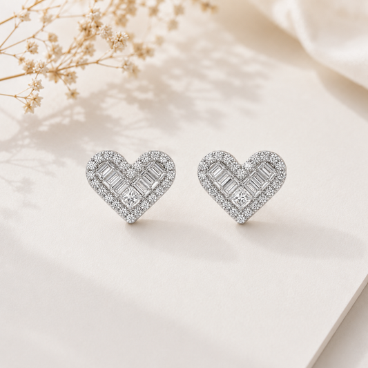 Princess Heart Earrings