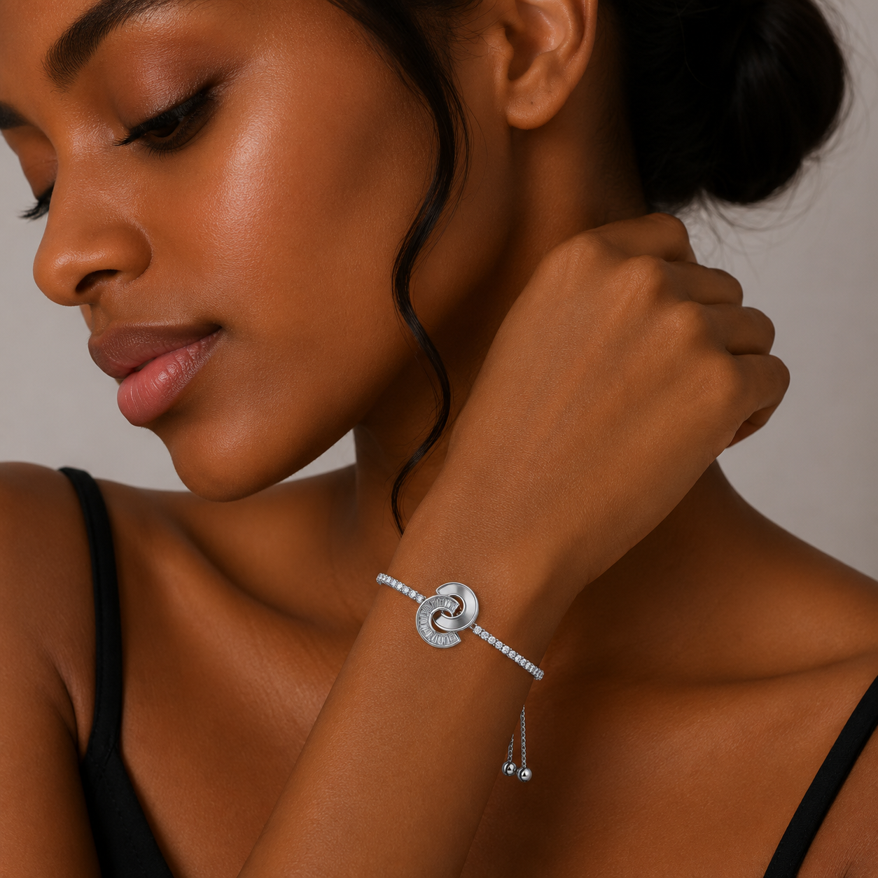 Silver Luxe Pearl Halo Bracelet