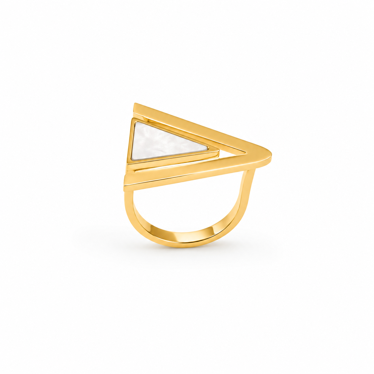 Demi Fine Contemporary Triangle Ring (Size 6 & 7)