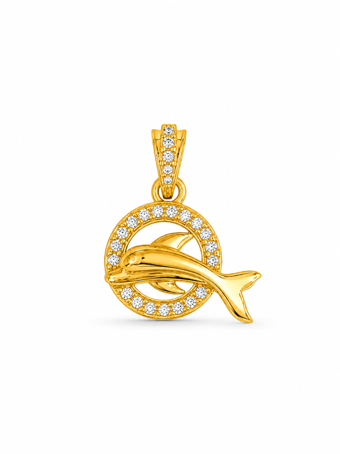 Ocean Grace 9K Gold Pendant