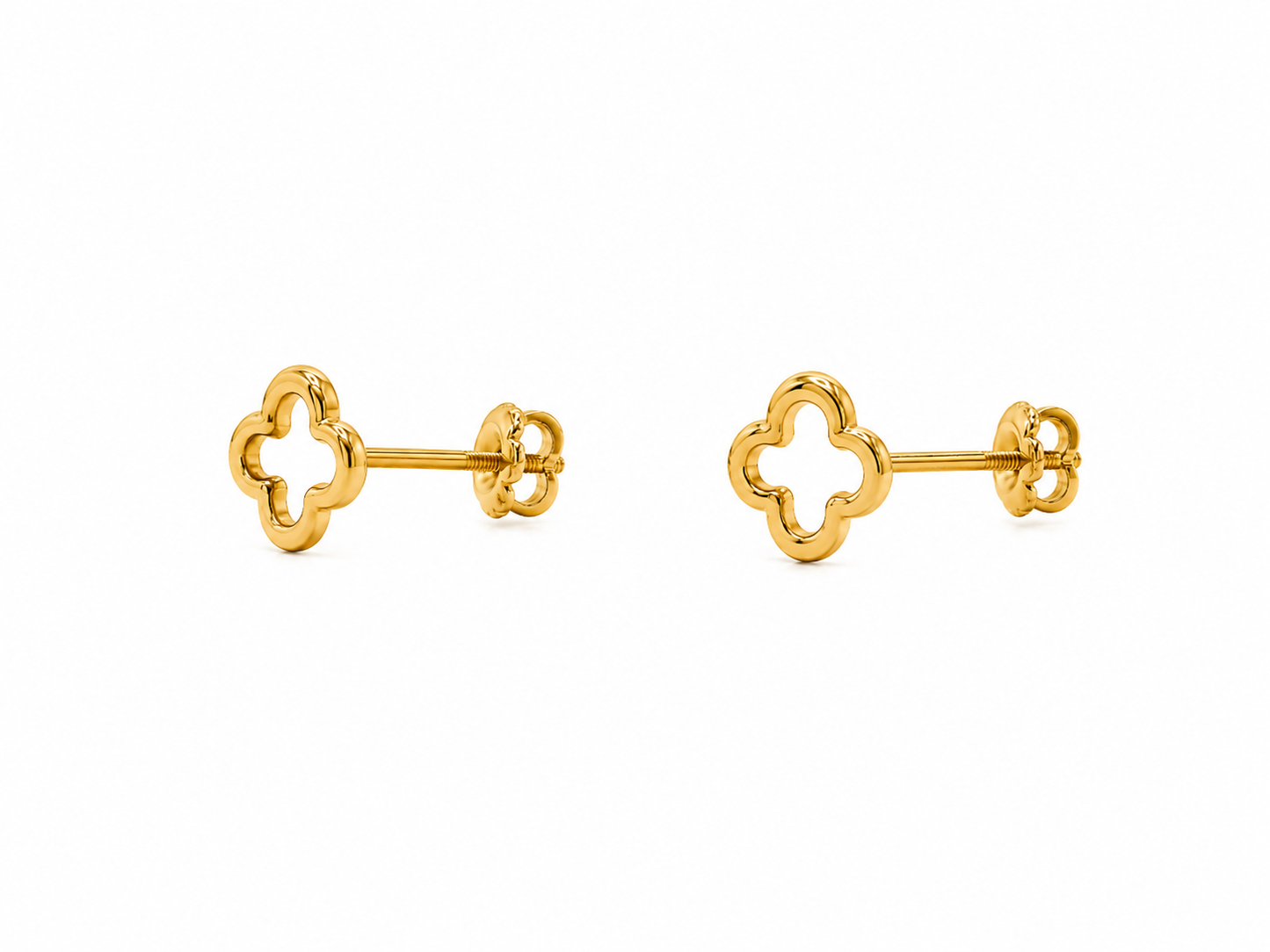 Openwork 9K Gold Earrings
