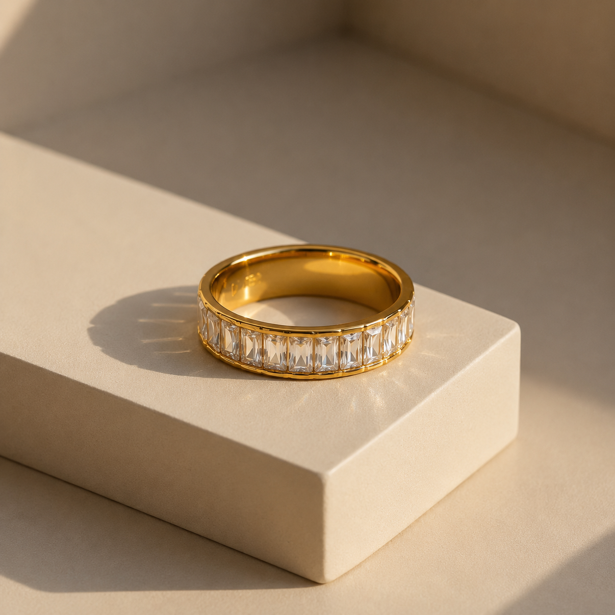 Demi Fine Baguette Crystal Eternity Ring (Size 6 & 7)