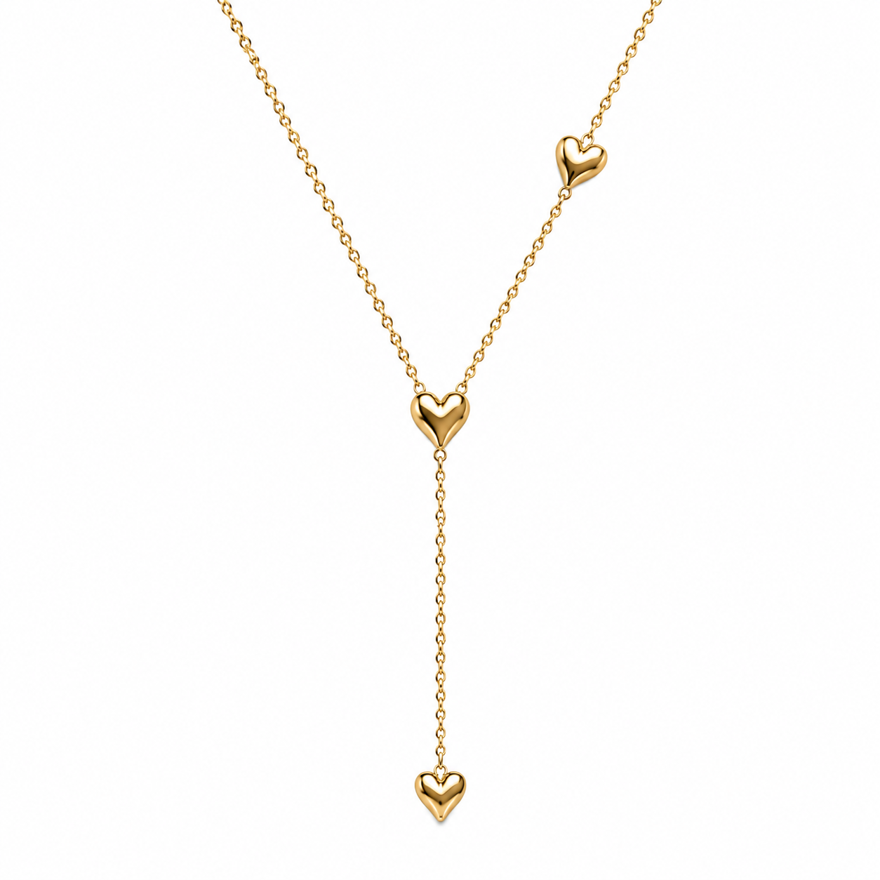 Demi Fine Amour Heart Lariat Necklace