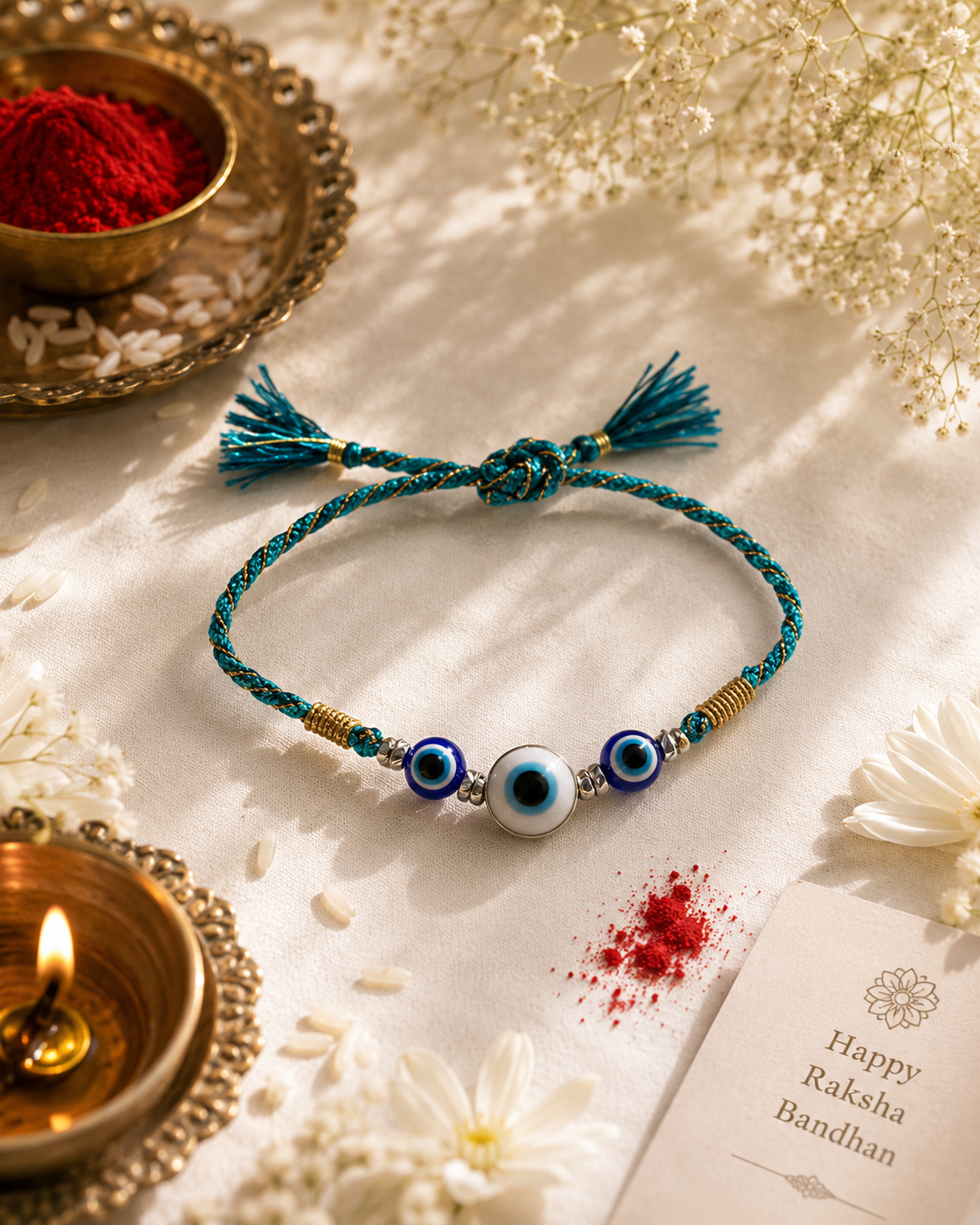 Triple Evil Eye Rakhi