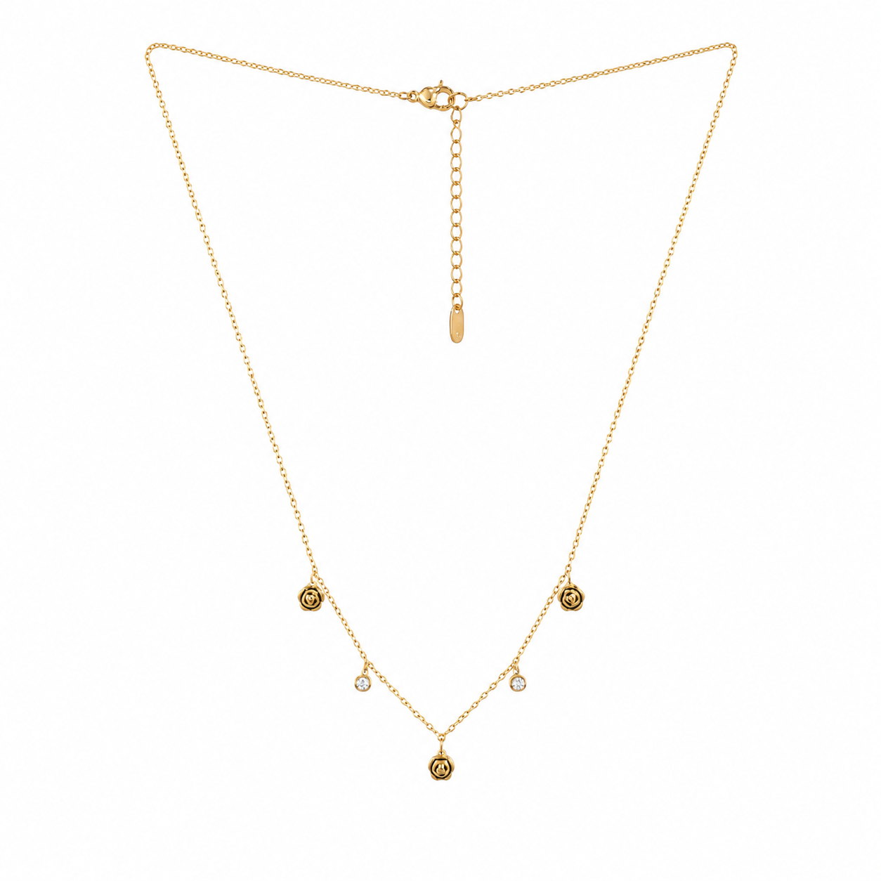 Golden Bloom Station Necklace