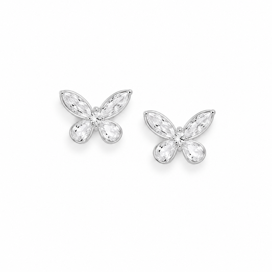 Silver Dreamy Wings Earrings