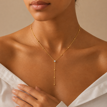 Crystal Drop Necklace