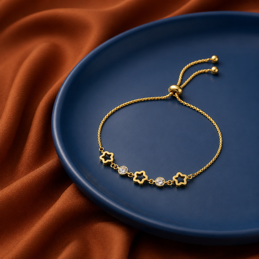 Demi Fine Celestial Bloom Slider Bracelet