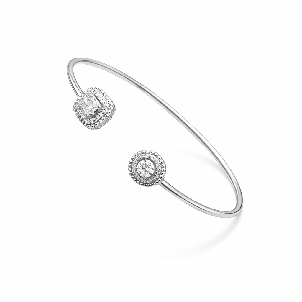 Twin Spark Open Bracelet