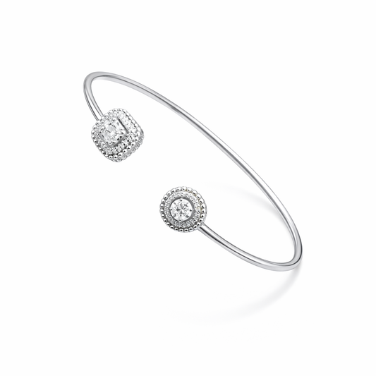 Twin Spark Open Bracelet