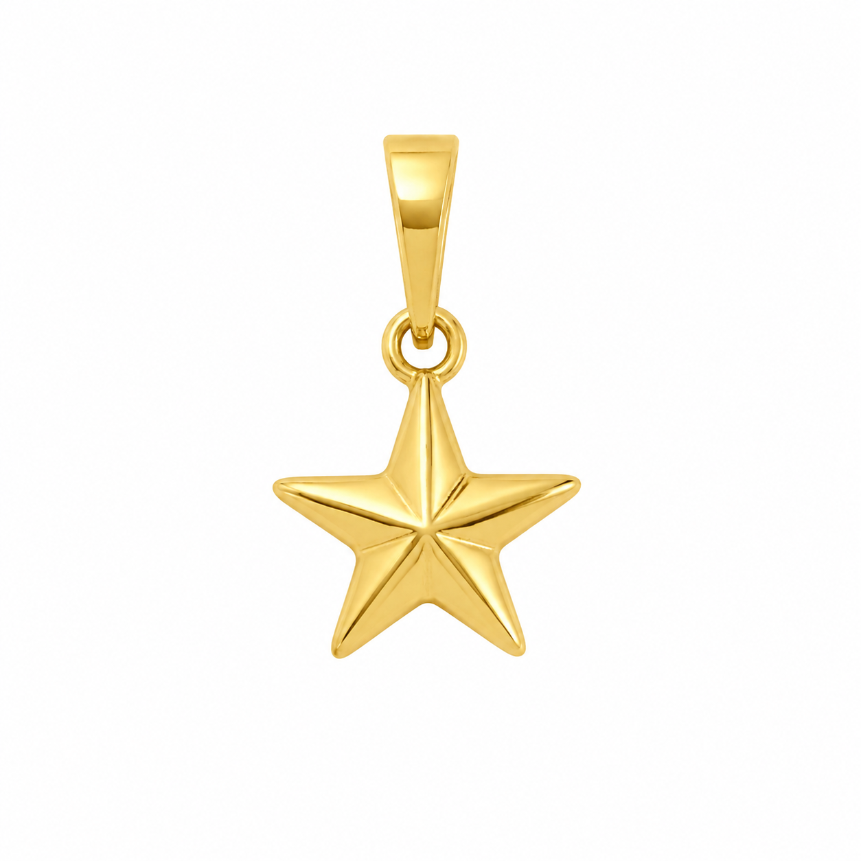 9K Gold Star Pendant Charm