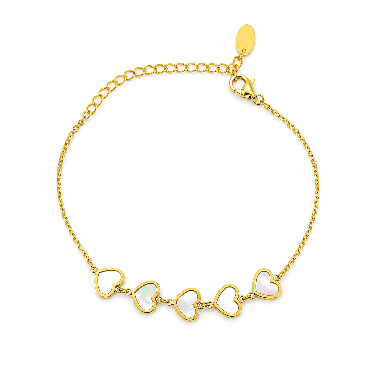 Demi Fine Luna Mother of Pearl Heart Bracelet