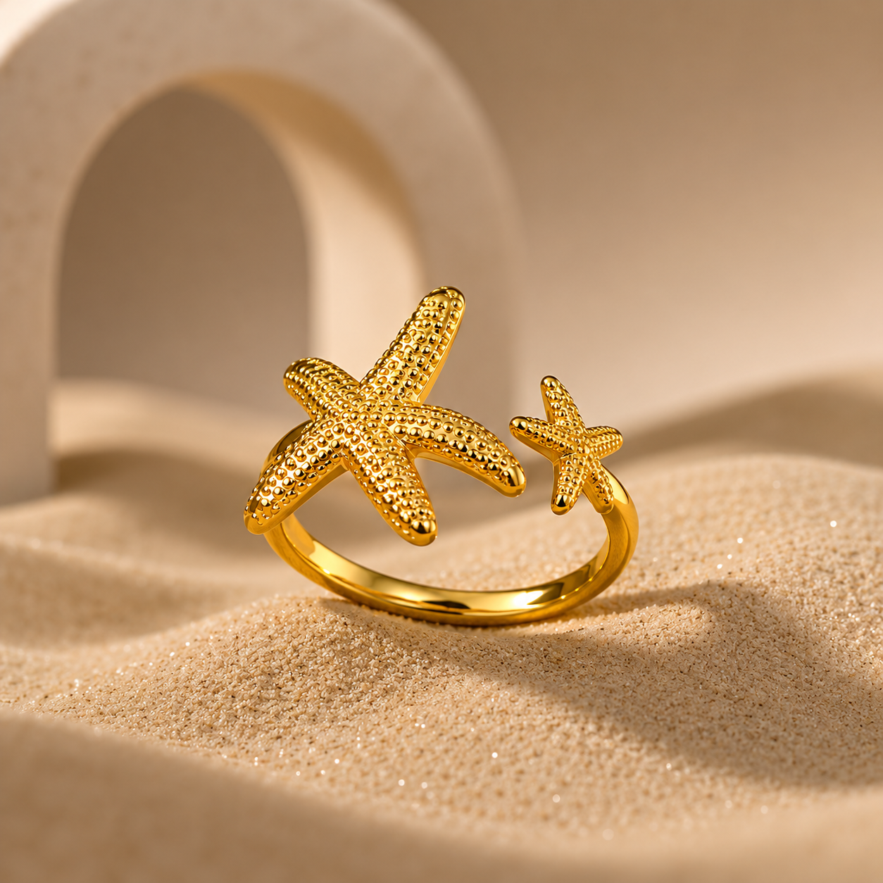 Demi Fine Twin Starfish Statement Ring