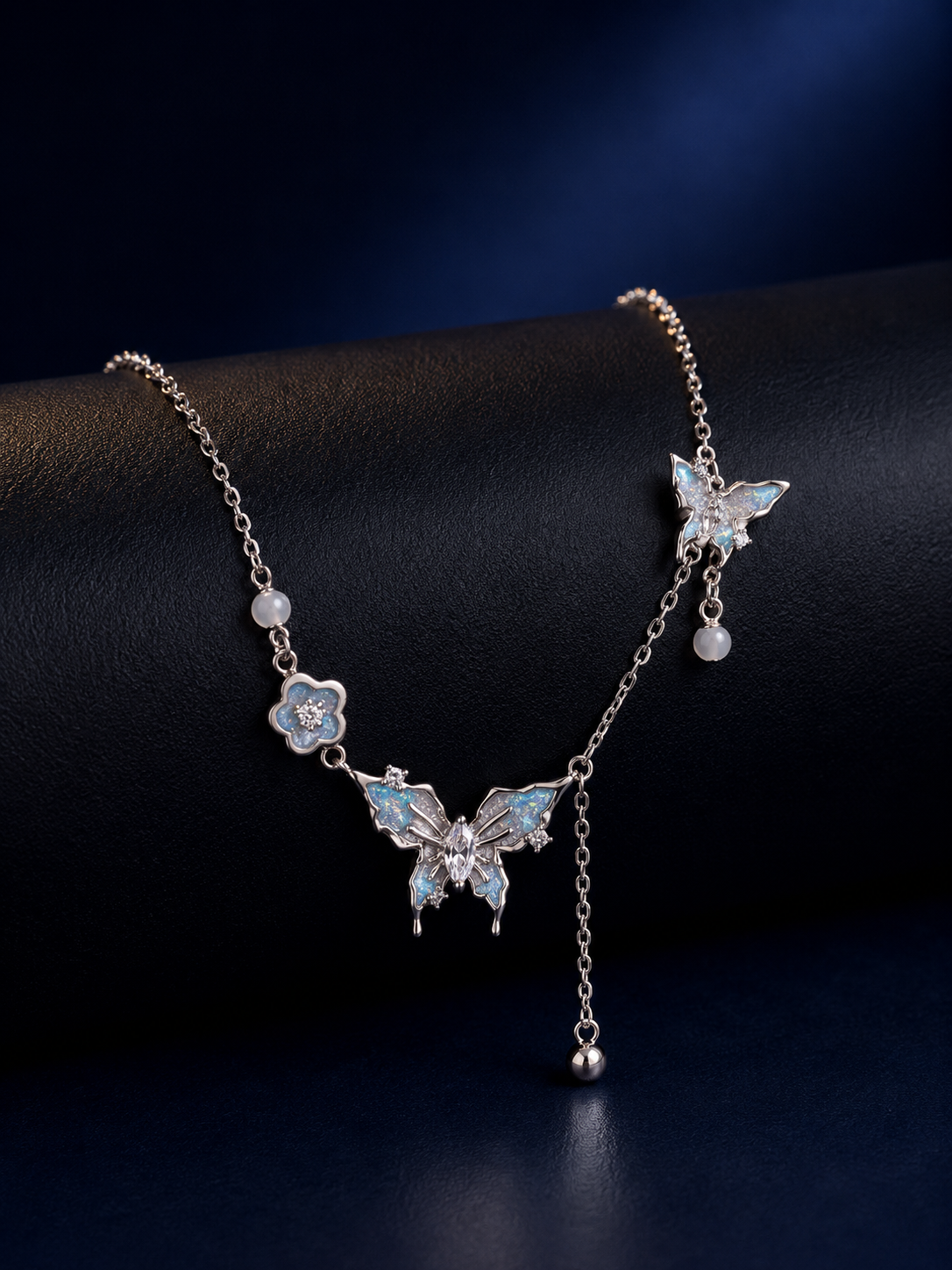 925 Silver Nature Inspired Butterfly Necklace