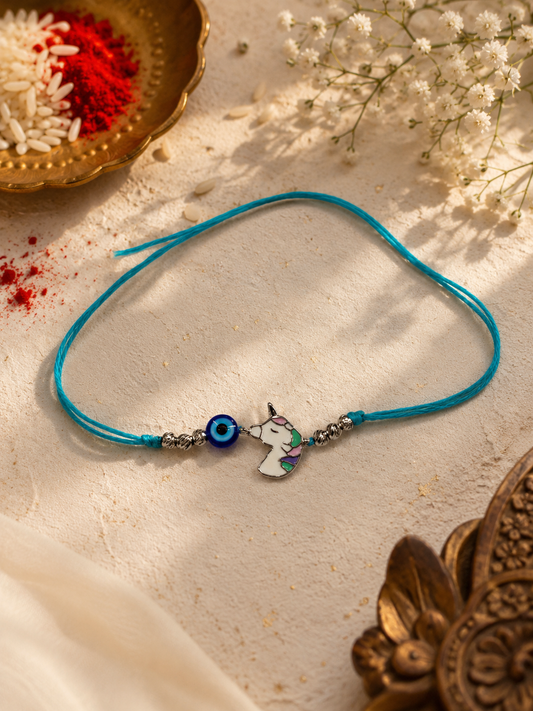Unicorn & Evil Eye Kids Rakhi
