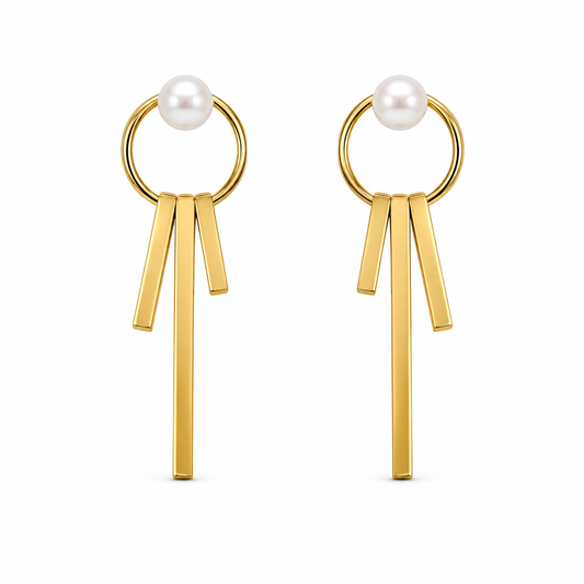 Demi Fine Pearl Tassel Drop Earrings