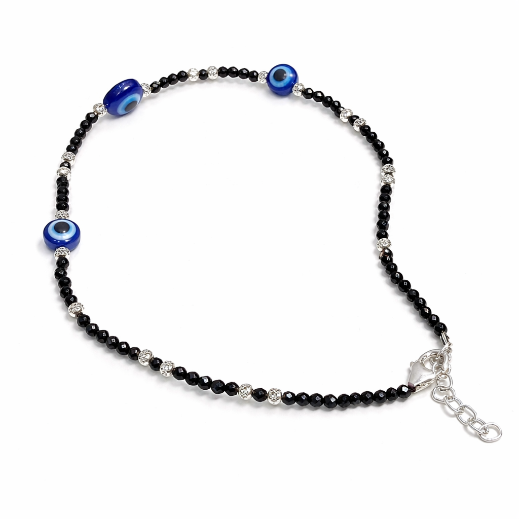 Triple Evil Eye Anklet