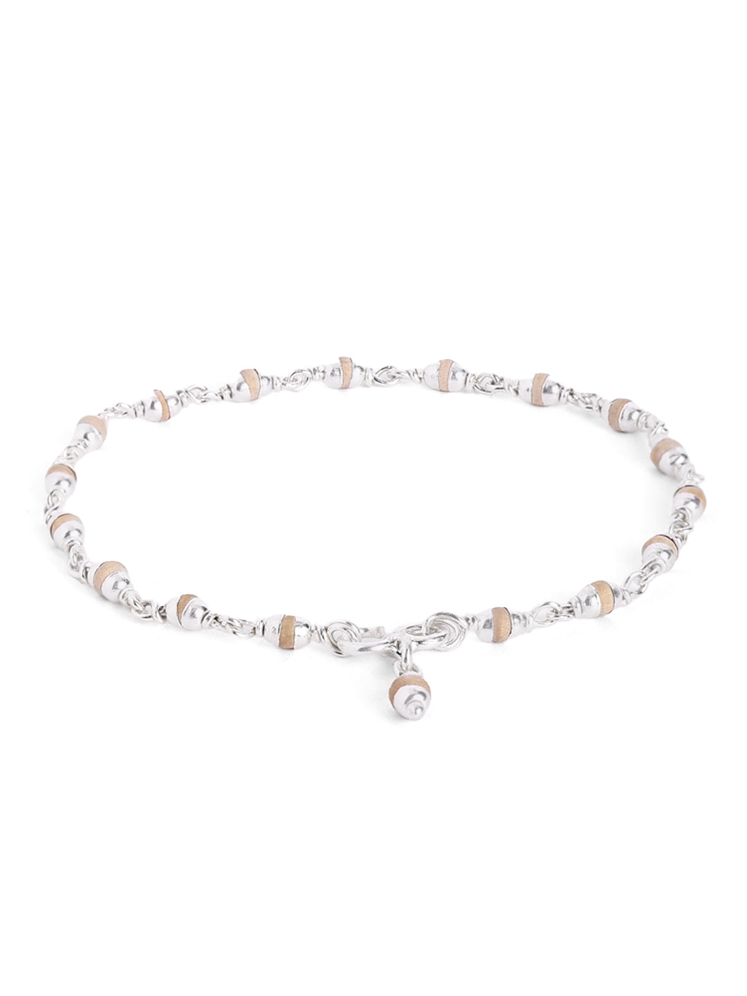 925 Silver Tulsi Beads Bracelet