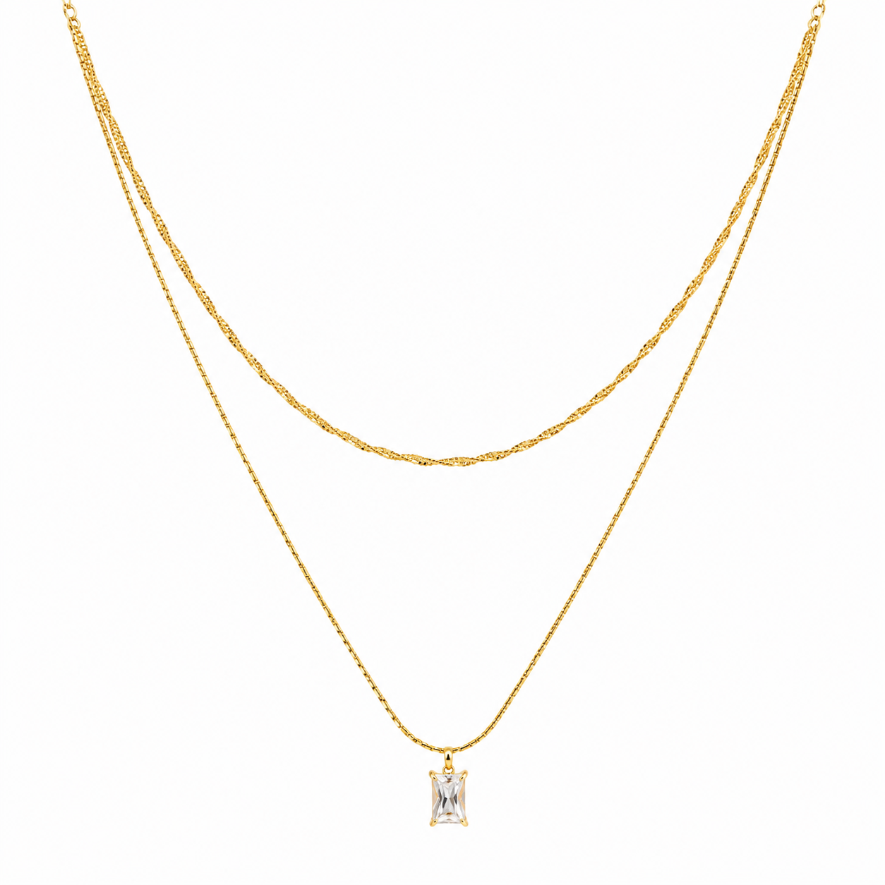 Demi Fine Layered Radiance Pendant Necklace