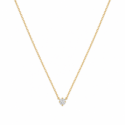 Demi Fine Minimalist Solitaire Necklace