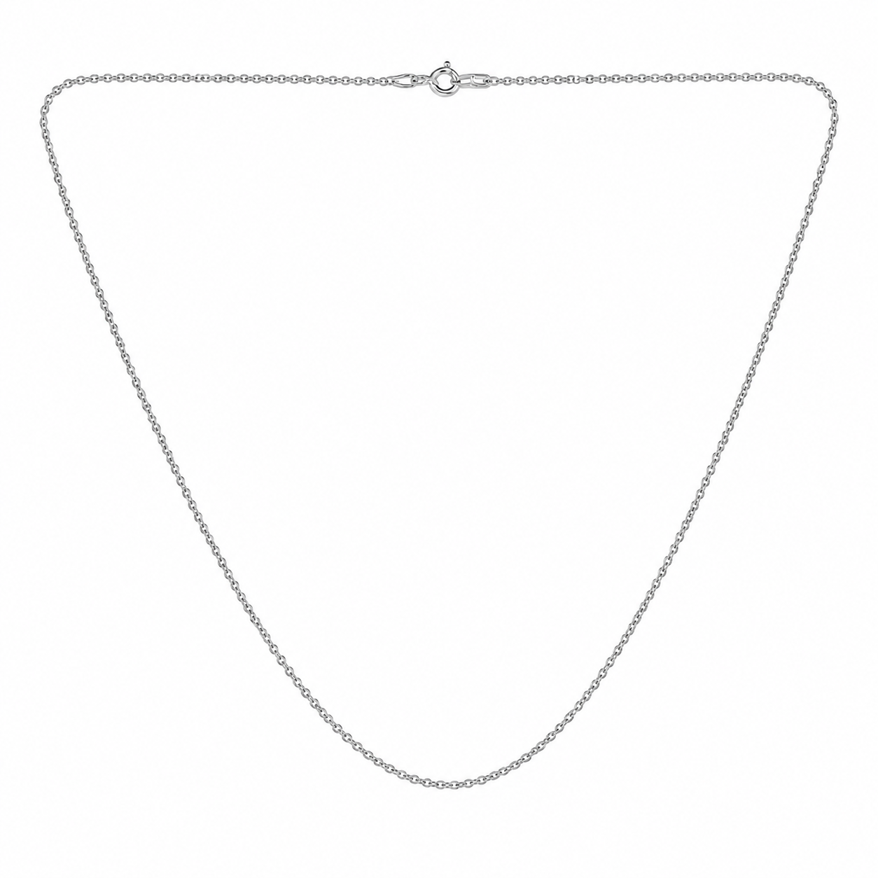 Silver Classic Ruby Necklace