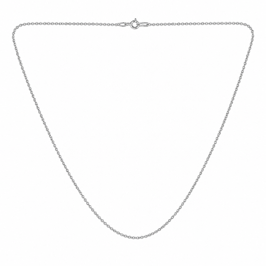 Silver Classic Ruby Necklace