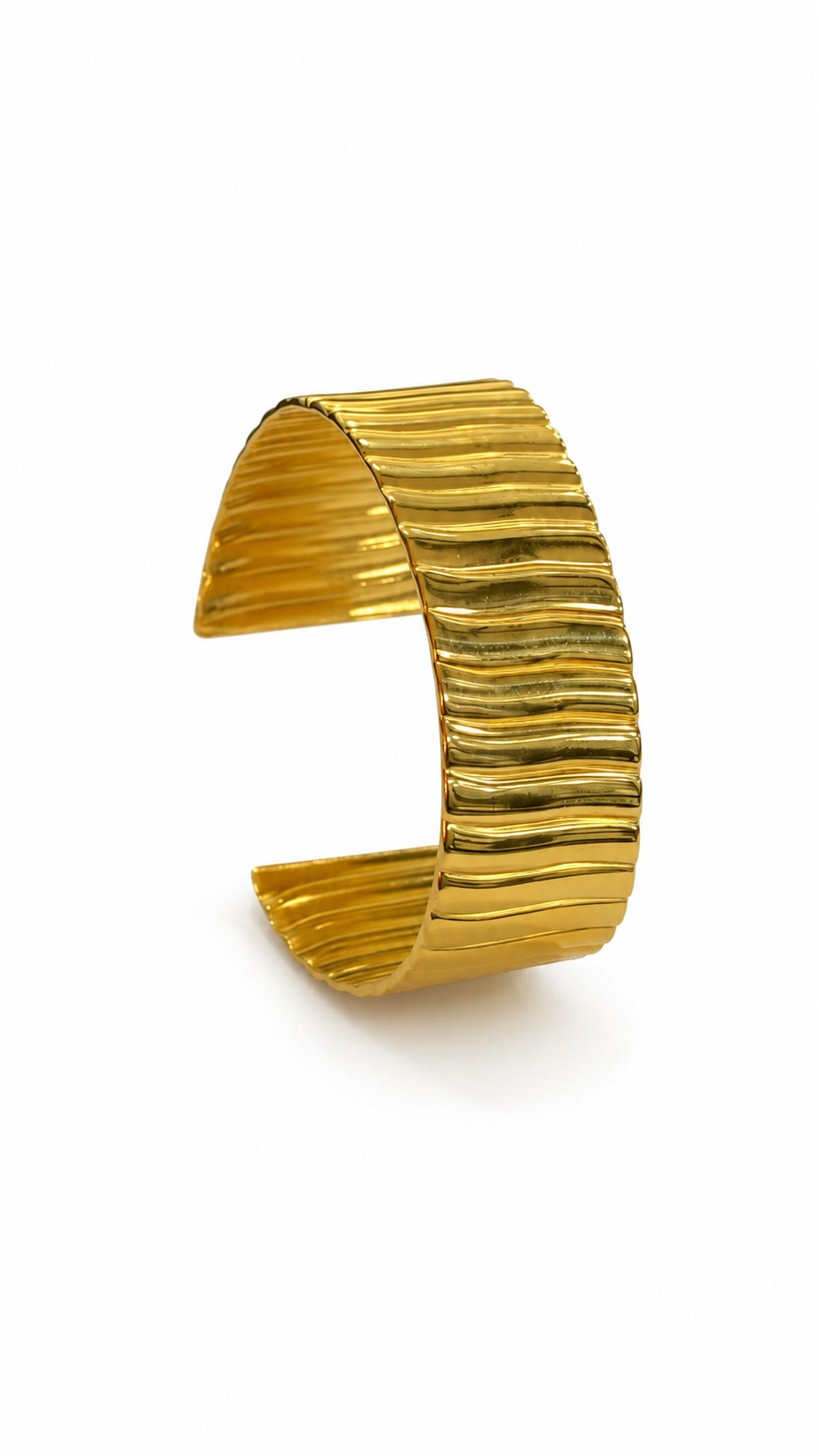Demi Fine Textured Wave Cuff Bracelet