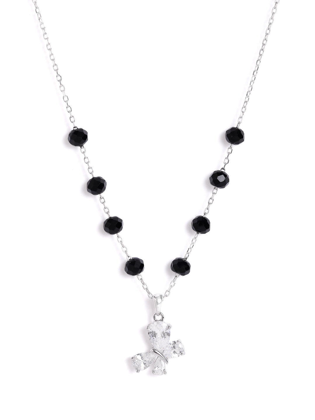 925 sterling silver mangalsutra with black beaded chain