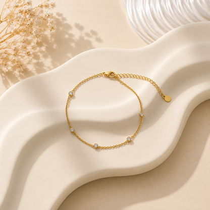 Bezel Crystal Bracelet