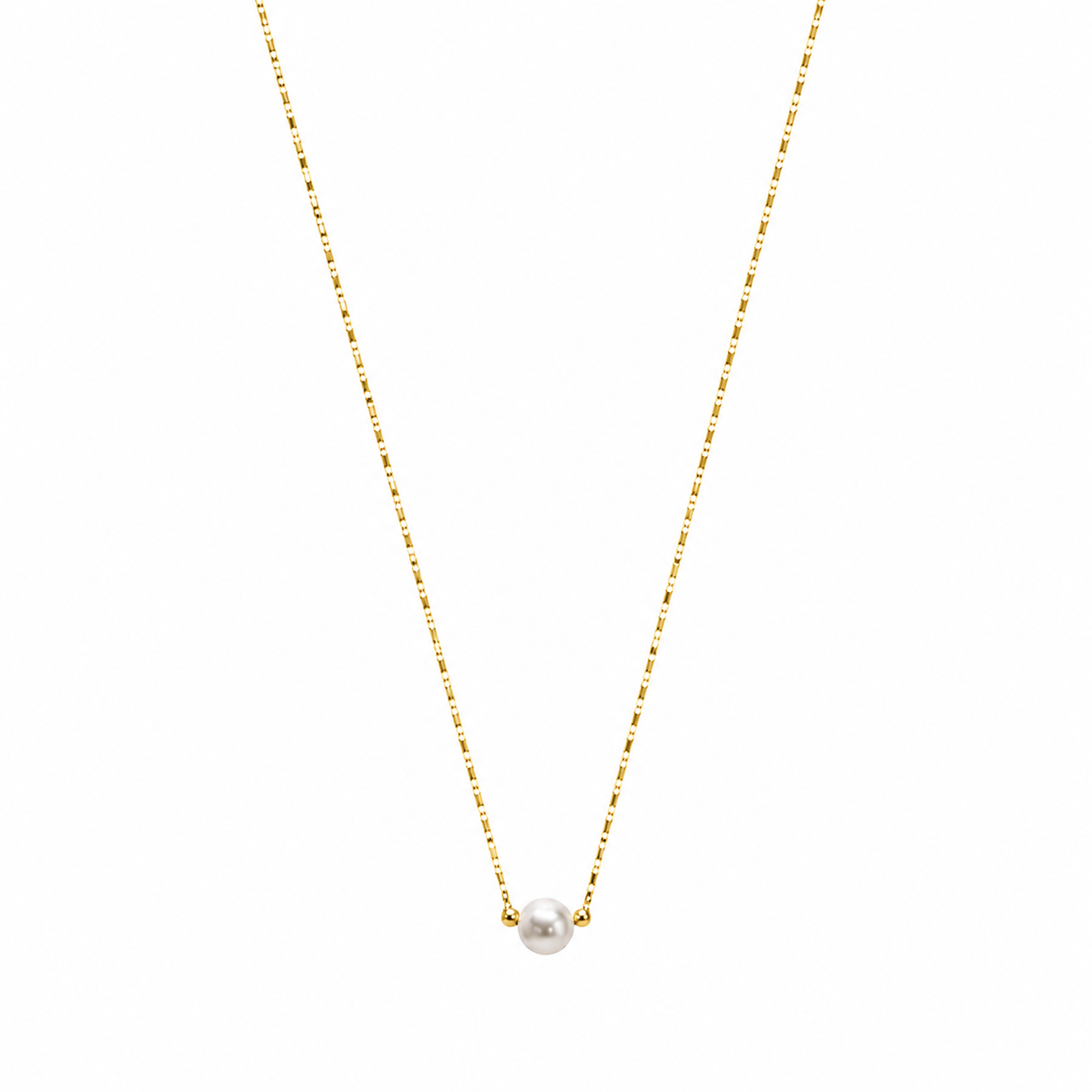 Demi Fine Classic Pearl Solitaire Necklace