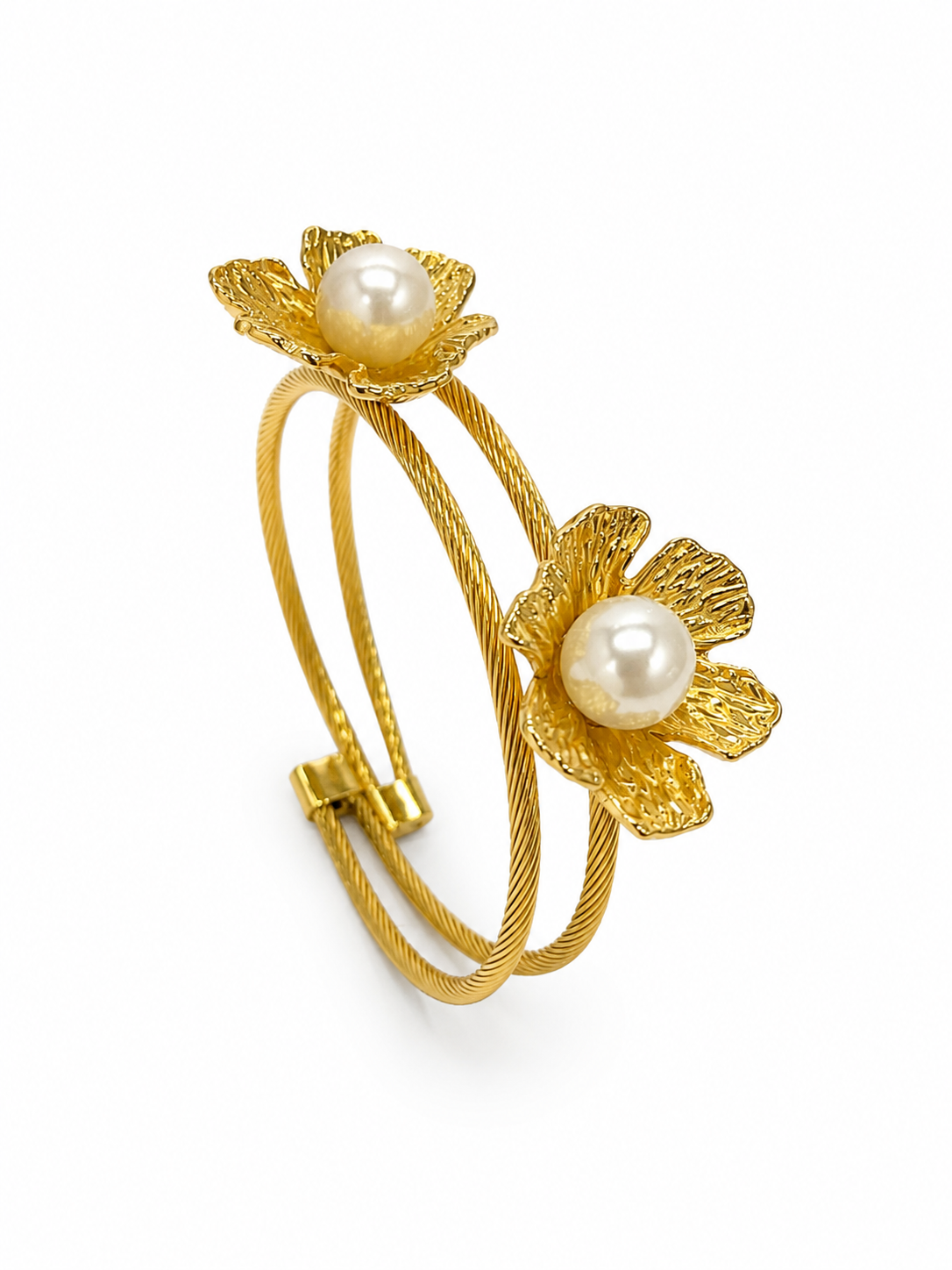 Demi Fine Pearl Bloom Cuff Bracelet