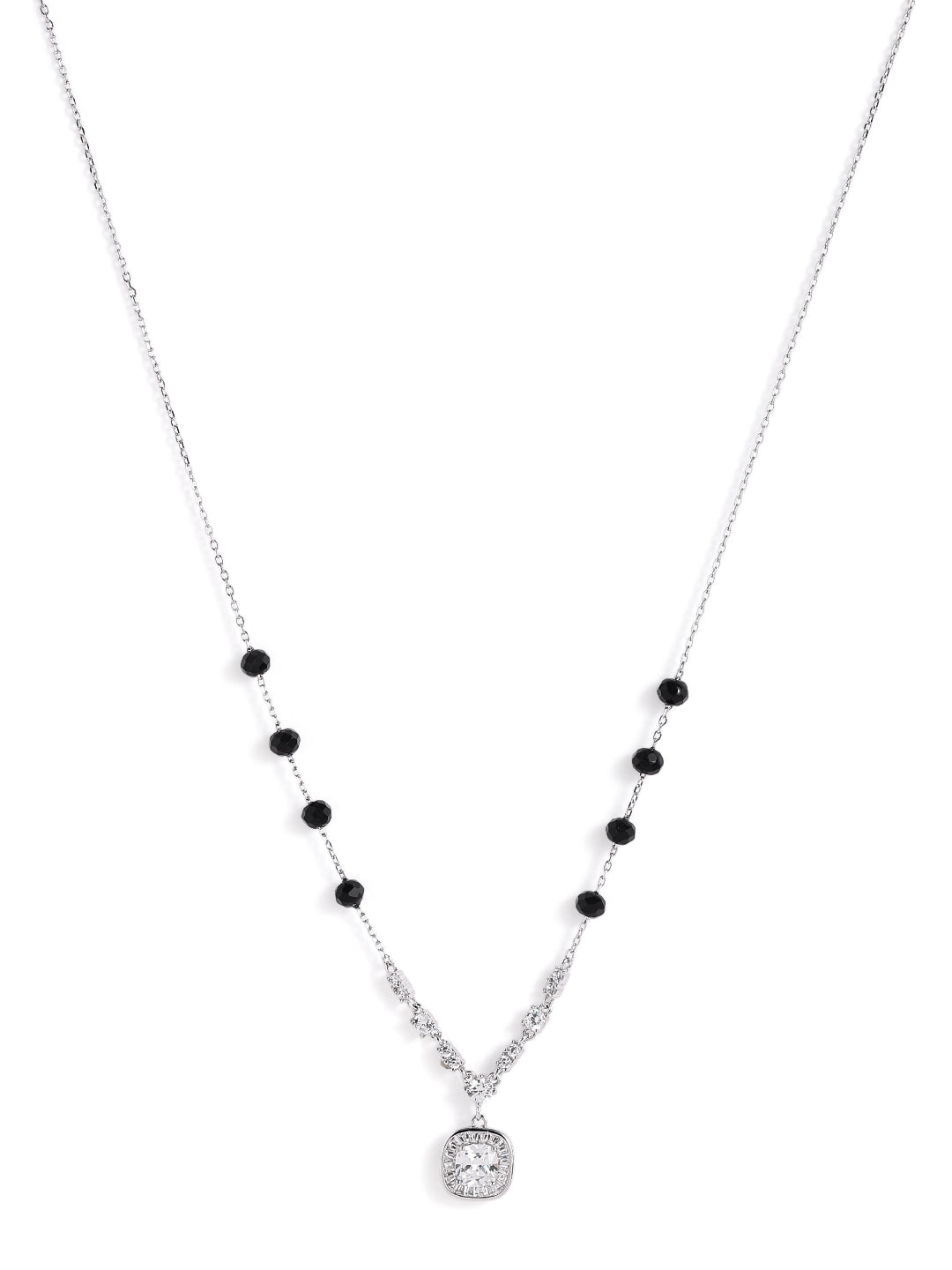 925 sterling silver mangalsutra with black beaded chain